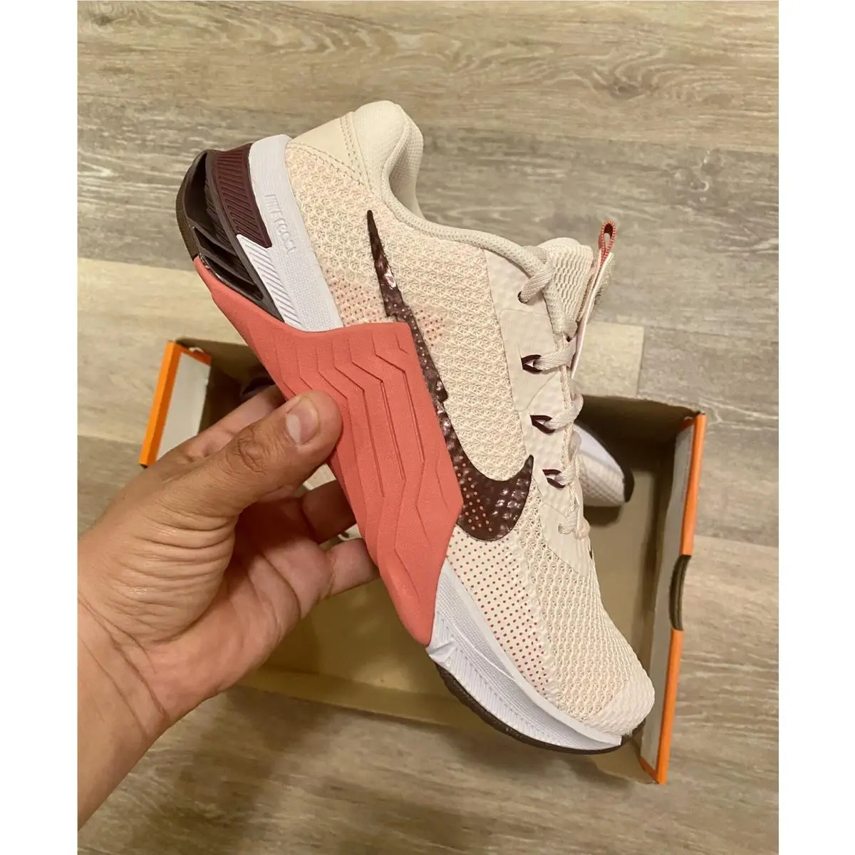 Nike shoes - Nike Metcon 7 - Metcon - CZ8280-669 - Light Soft Pink-Metallic Mahogany (UPC: 195242826997) 8