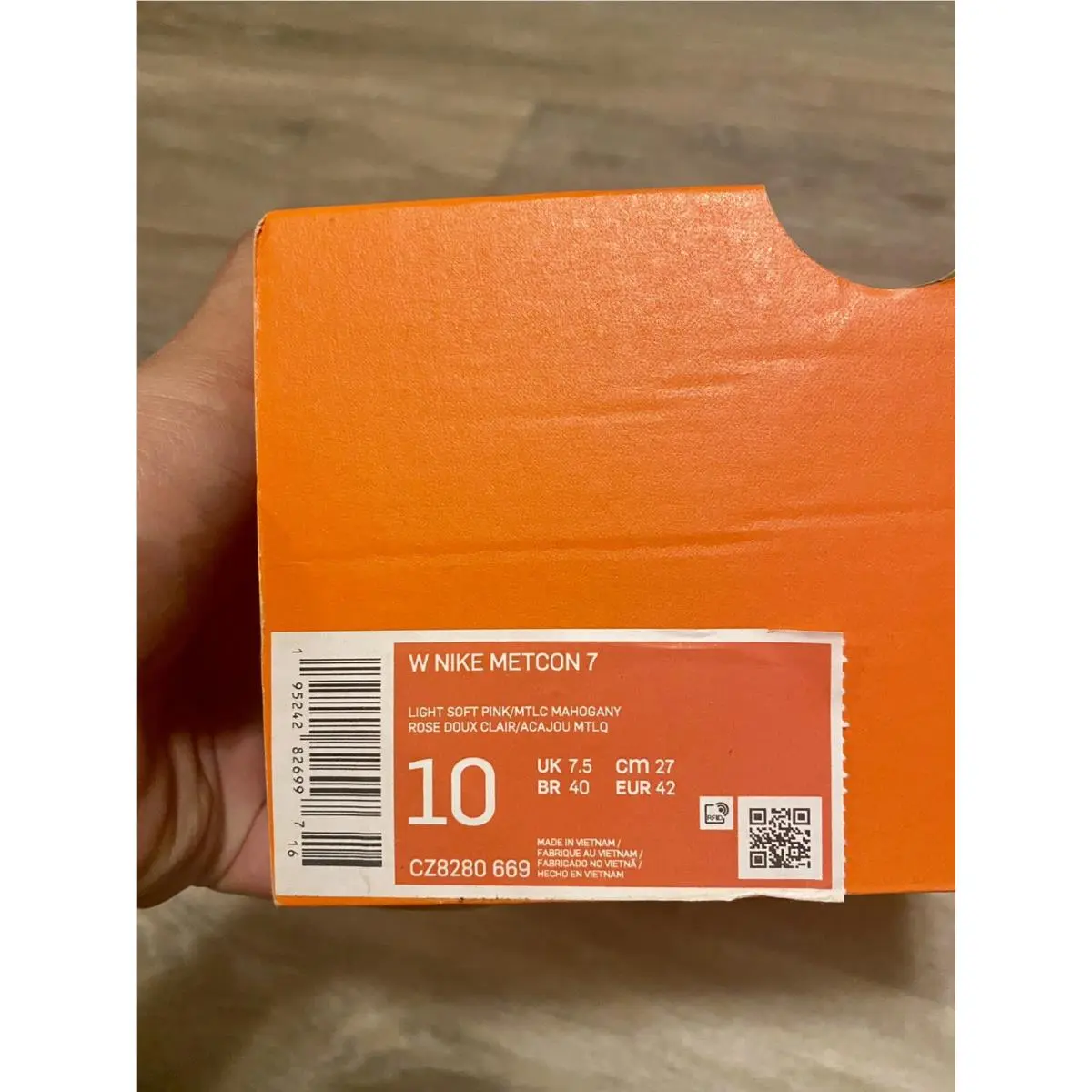 Nike shoes - Nike Metcon 7 - Metcon - CZ8280-669 - Light Soft Pink-Metallic Mahogany (UPC: 195242826997) 10