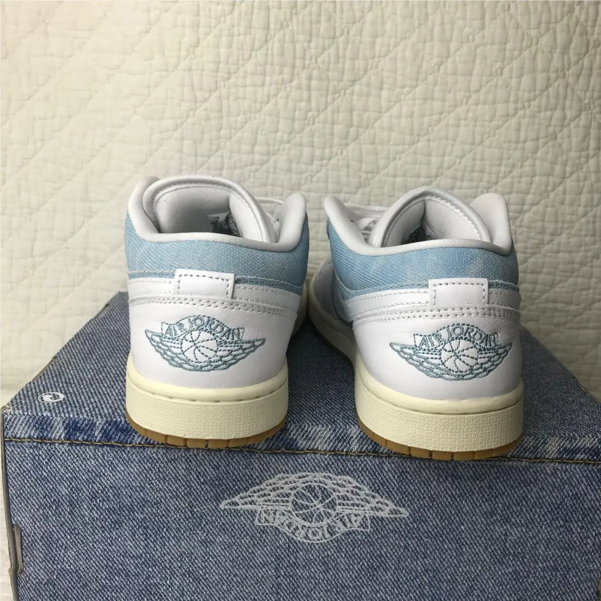 Nike shoes - Air Jordan 1 Low SE - HQ2004-400 - worn blue/ white 6