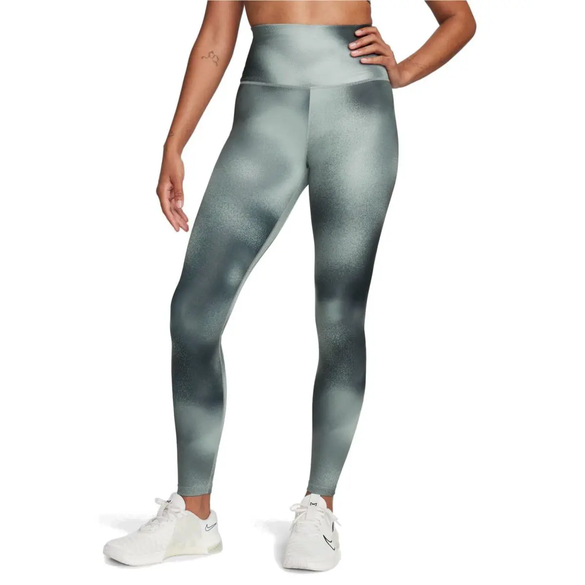 Nike Dri-fit One Women`s High-waisted Tight Fit Training Leggings M Black