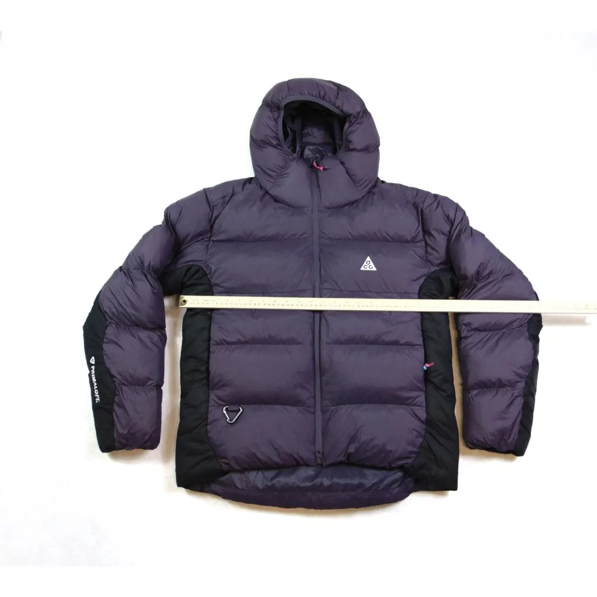 Nike clothing - Nike ACG Therma-FIT ADV PrimaLoft Hooded Puffer Jacket - FV8909 573 - Dark Raisin & Black & Fuchsia (UPC: 197597292458) 0