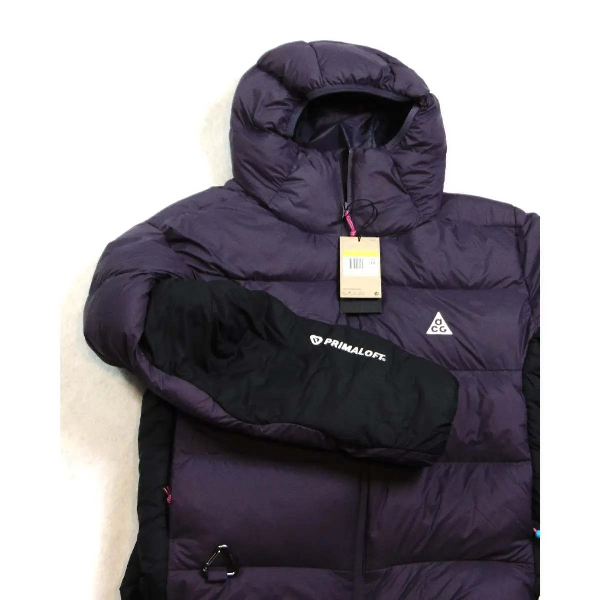 Nike clothing - Nike ACG Therma-FIT ADV PrimaLoft Hooded Puffer Jacket - FV8909 573 - Dark Raisin & Black & Fuchsia (UPC: 197597292458) 5