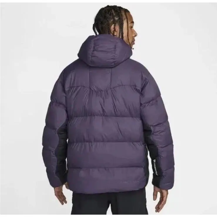 Nike clothing - Nike ACG Therma-FIT ADV PrimaLoft Hooded Puffer Jacket - FV8909 573 - Dark Raisin & Black & Fuchsia (UPC: 197597292458) 10