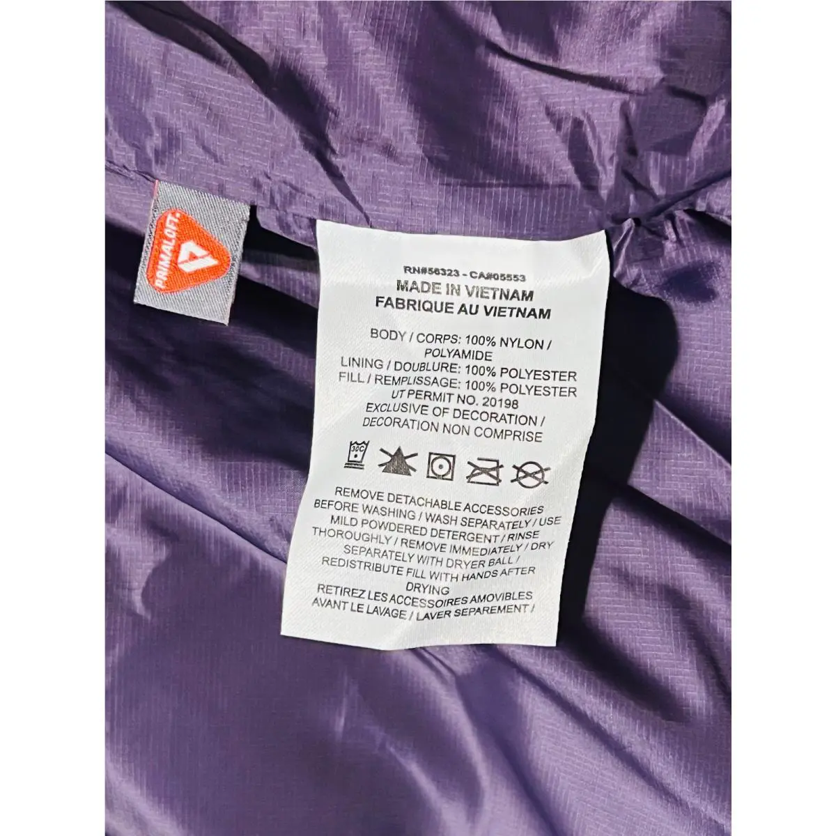 Nike clothing - Nike ACG Therma-FIT ADV PrimaLoft Hooded Puffer Jacket - FV8909 573 - Dark Raisin & Black & Fuchsia (UPC: 197597292458) 7