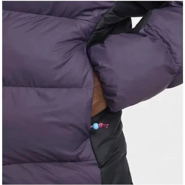 Nike clothing - Nike ACG Therma-FIT ADV PrimaLoft Hooded Puffer Jacket - FV8909 573 - Dark Raisin & Black & Fuchsia (UPC: 197597292458) 3