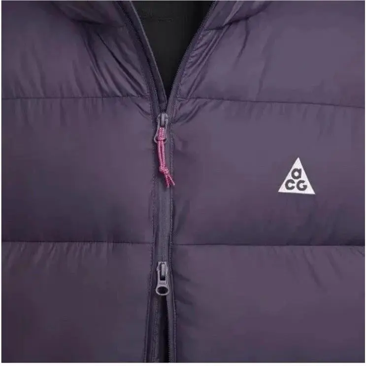 Nike clothing - Nike ACG Therma-FIT ADV PrimaLoft Hooded Puffer Jacket - FV8909 573 - Dark Raisin & Black & Fuchsia (UPC: 197597292458) 4