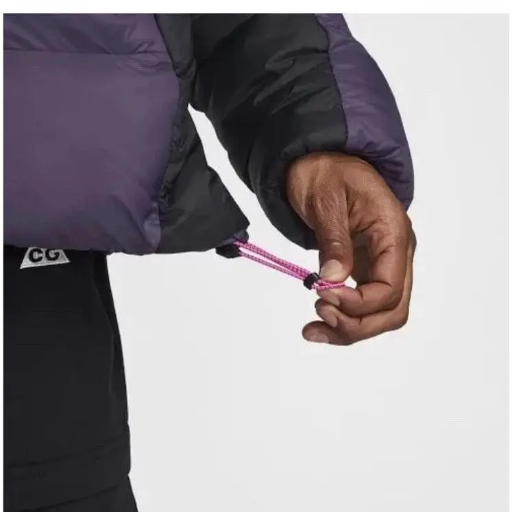 Nike clothing - Nike ACG Therma-FIT ADV PrimaLoft Hooded Puffer Jacket - FV8909 573 - Dark Raisin & Black & Fuchsia (UPC: 197597292458) 6