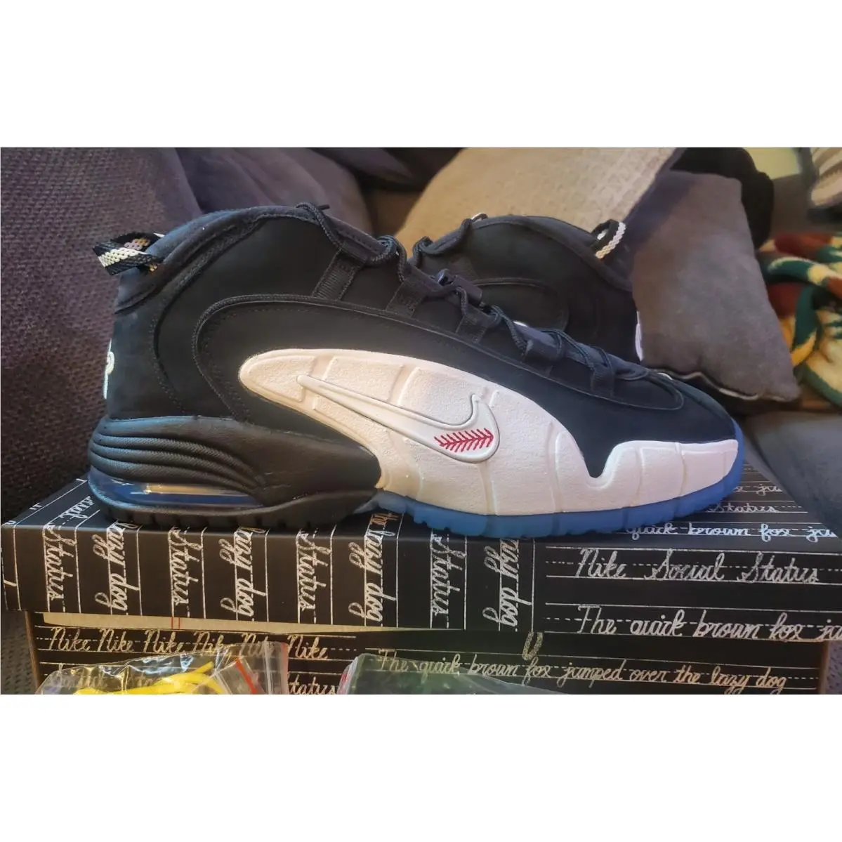 Nike shoes - Nike Air Max Penny 1 - DN2487-001 - BLACK/VARSITY ROYAL-WHITE 1