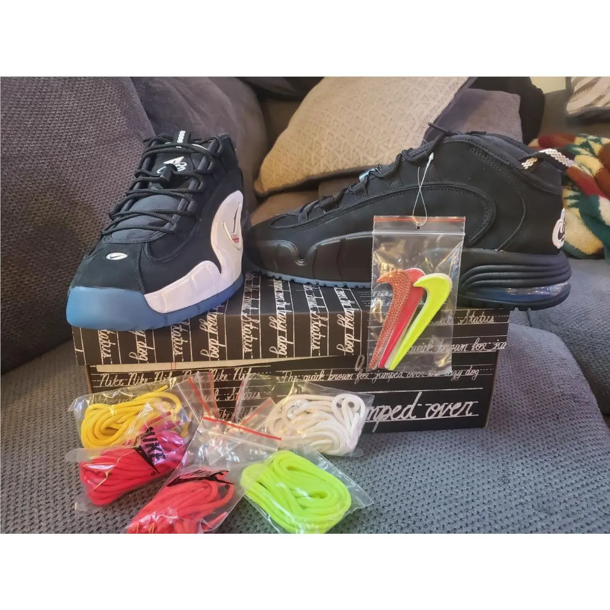 Nike shoes - Nike Air Max Penny 1 - DN2487-001 - BLACK/VARSITY ROYAL-WHITE 5