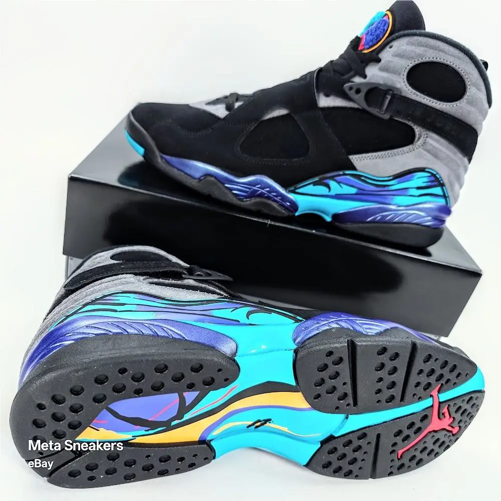 Nike shoes - Air Jordan 8 - Air - 305381-006 - Black/True Red-Flint Grey-Bright Concord 12