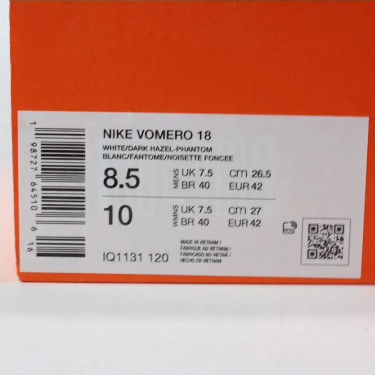 Nike shoes - Nike Vomero 18 - Vomero - IH3576-999 - Ivory 11