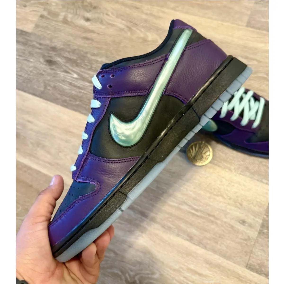 Nike shoes - Nike Dunk Low - Dunk Low - IB2267-001 - Black / Artisan Teal / Grand Purple (UPC: 00198482387839) 3