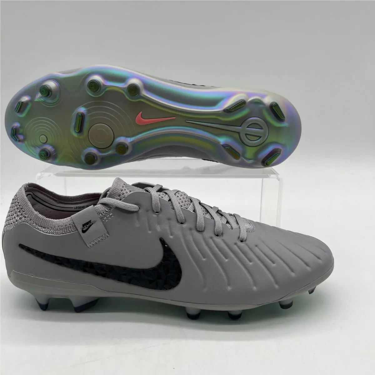 Mens Size 8.5 Nike Legend 10 Elite FG P Rising Gem Gret Black Soccer HF4371 001