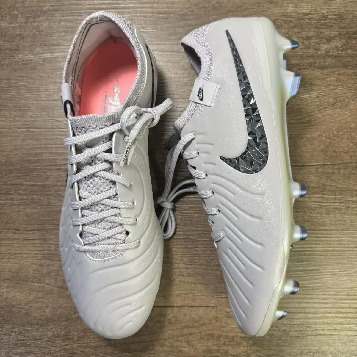 Mens Size 8.5 Nike Legend 10 Elite FG P Rising Gem Gret Black Soccer HF4371 001