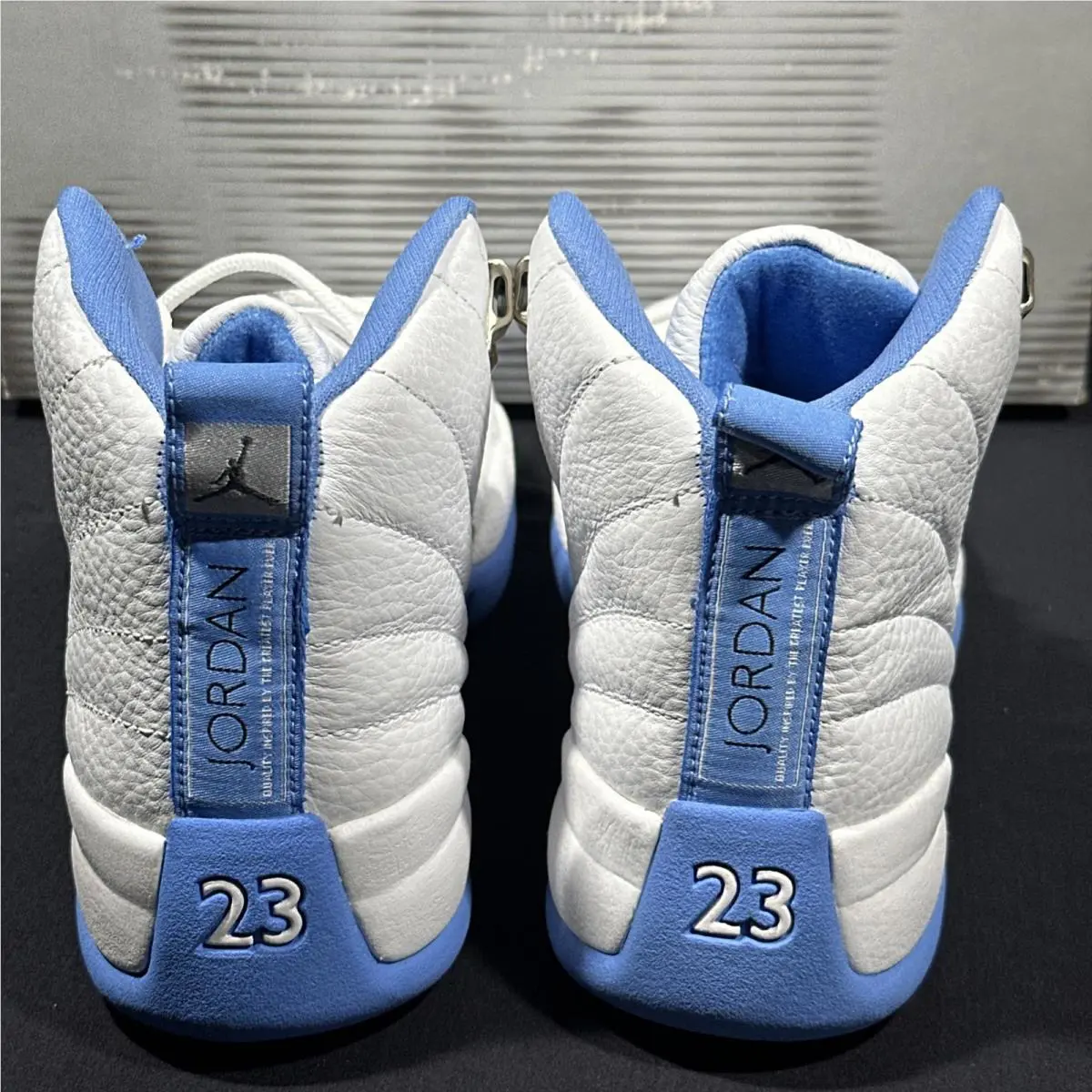 Nike shoes - Jordan 12 - 136001 142 - White/University Blue-Metallic Silver 4
