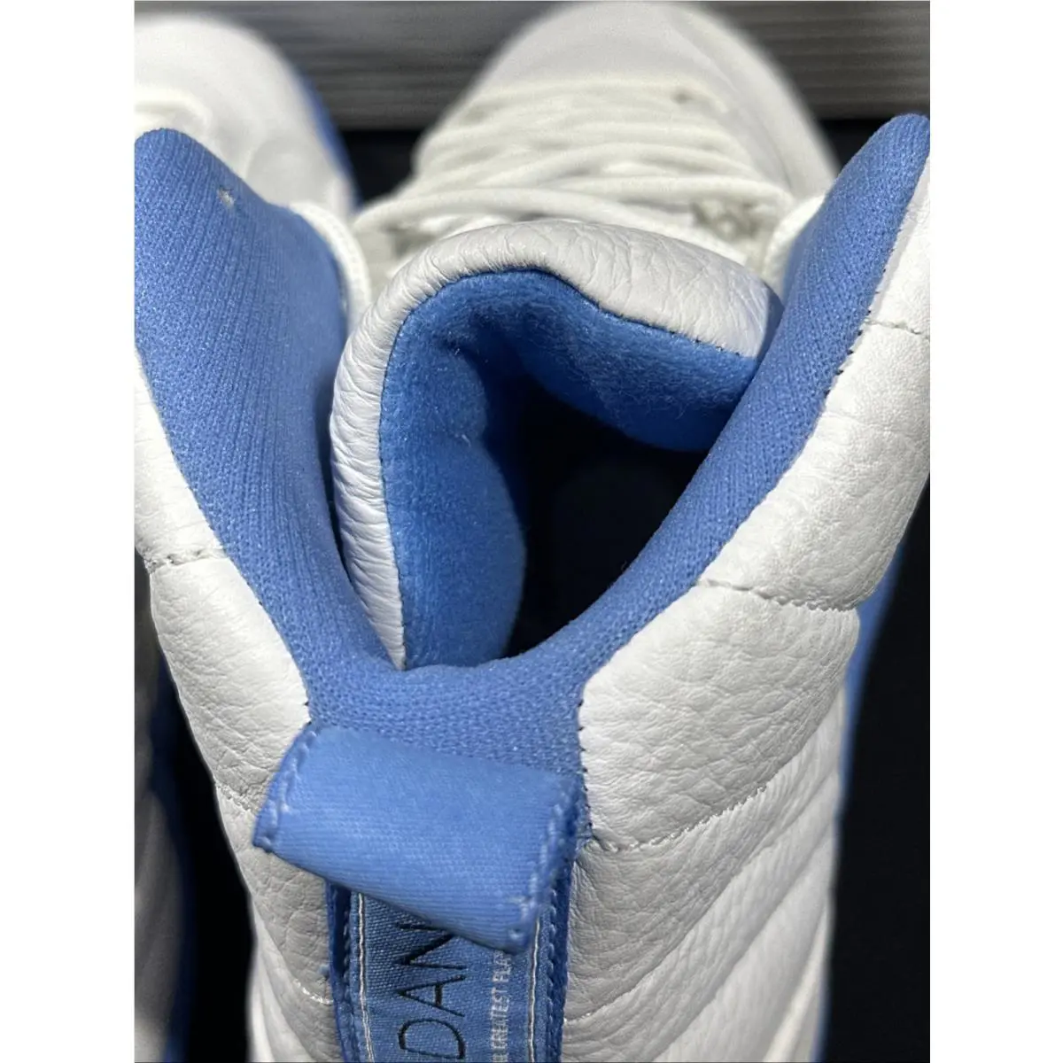 Nike shoes - Jordan 12 - 136001 142 - White/University Blue-Metallic Silver 5