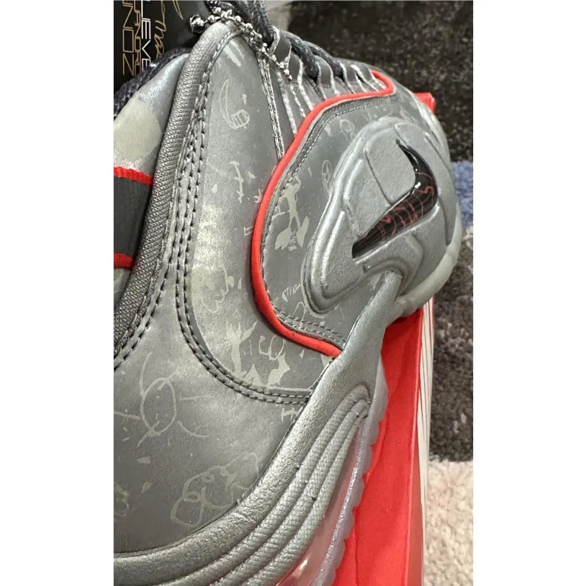 Nike shoes - Nike Air Max Penny - Air Max Penny - 728590-001 - Reflective Silver Black Red 5