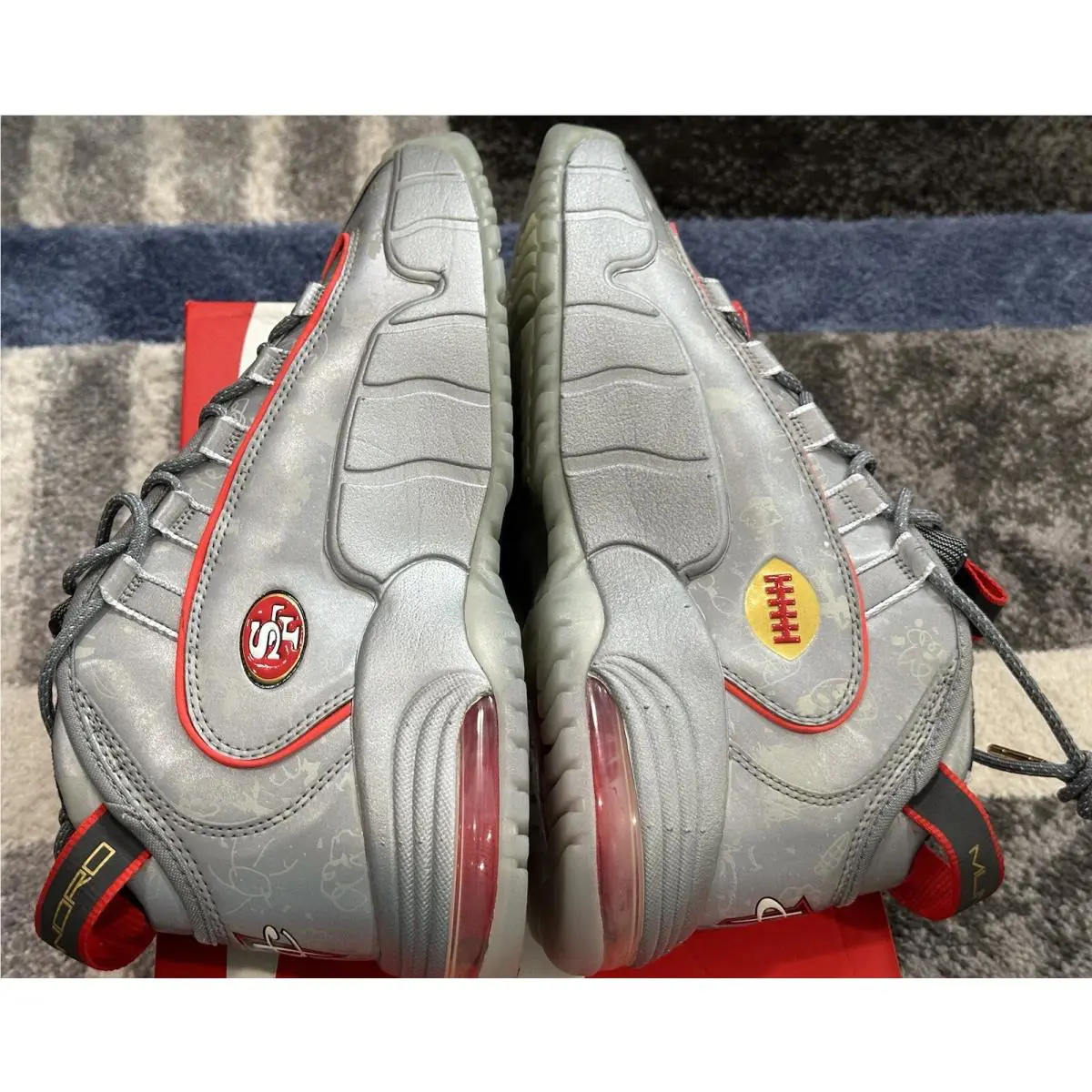Nike shoes - Nike Air Max Penny - Air Max Penny - 728590-001 - Reflective Silver Black Red 6