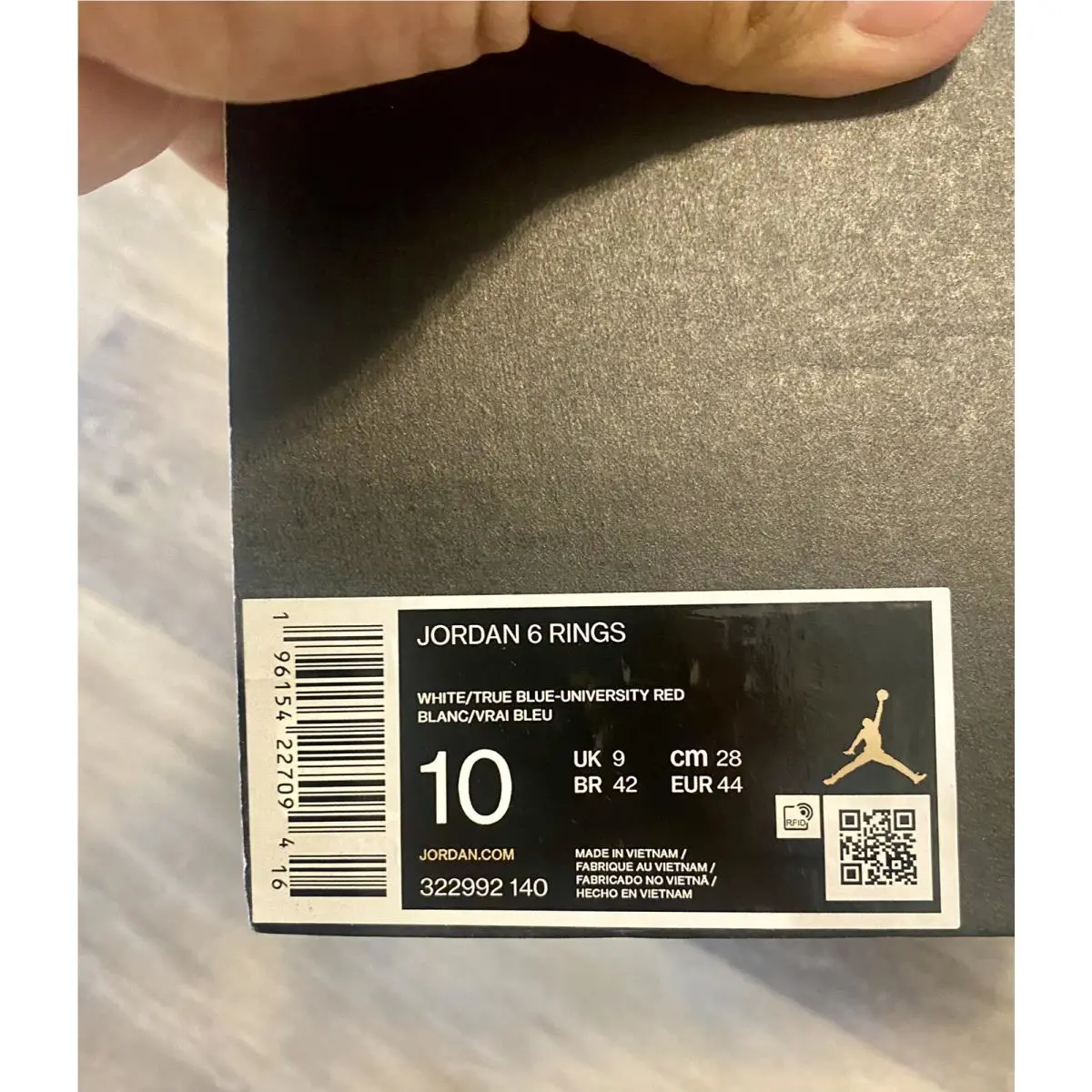 Nike shoes - Jordan 6 Rings - Rings - 322992-140 - White (UPC: 196154227131) 10