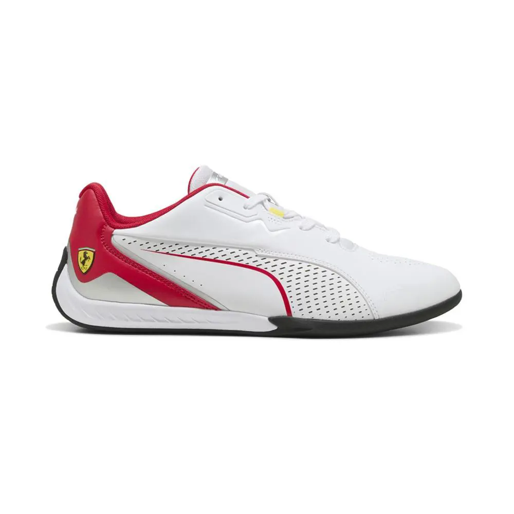 Puma Scuderia Ferrari Drift Cat 11 Lace Up Mens White Sneakers Casual Shoes 308 - White