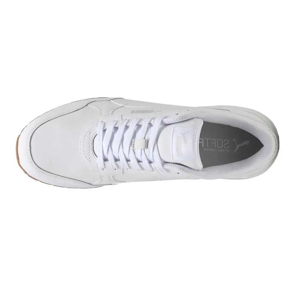 Puma shoes - PUMA St Runner V4 Leather Lace Up - 39906813 - White 2