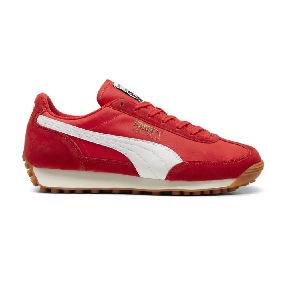 Puma Easy Rider Vintage Lace Up Mens Red Sneakers Casual Shoes 39902801 - Red