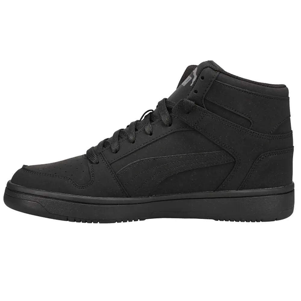 Puma shoes - PUMA Rebound Layup Nubuck Lace Up - 38127701 - Black 1