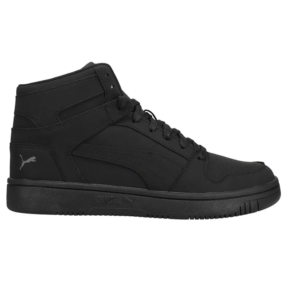 Puma shoes - PUMA Rebound Layup Nubuck Lace Up - 38127701 - Black 5