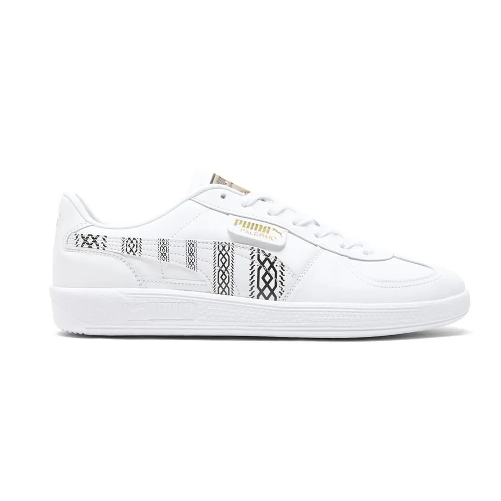 Puma Palermo Lace Up Mens White Sneakers Casual Shoes 40357901