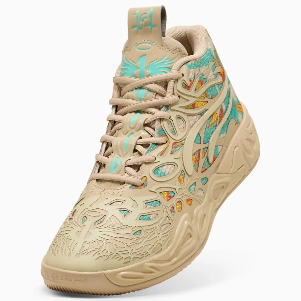 Mens Puma x Lamelo Ball MB.04 Flare Sneaker Sand Orange Glo sz 8-13 - Multi-Color