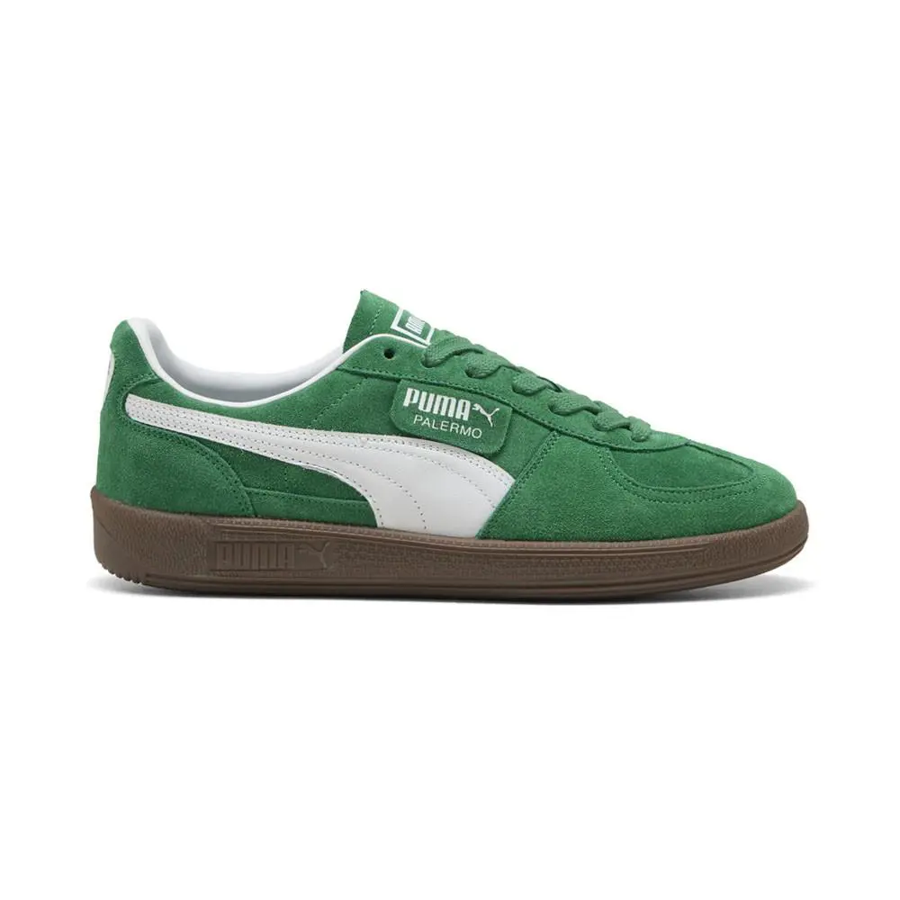 Puma Palermo Lace Up Mens Green Sneakers Casual Shoes 39646363 - Green