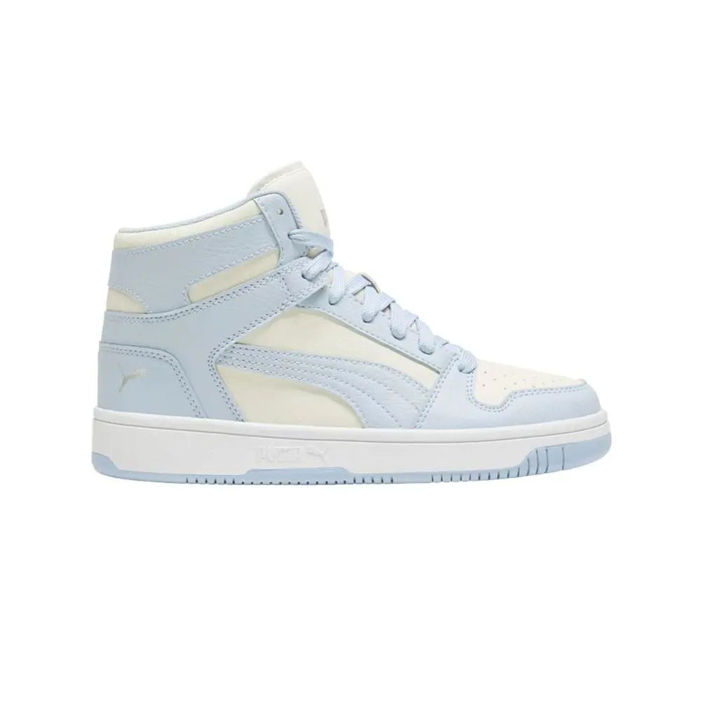 Puma Rebound Layup Rcl High Top Womens Blue White Sneakers Casual Shoes 402405 - Blue, White