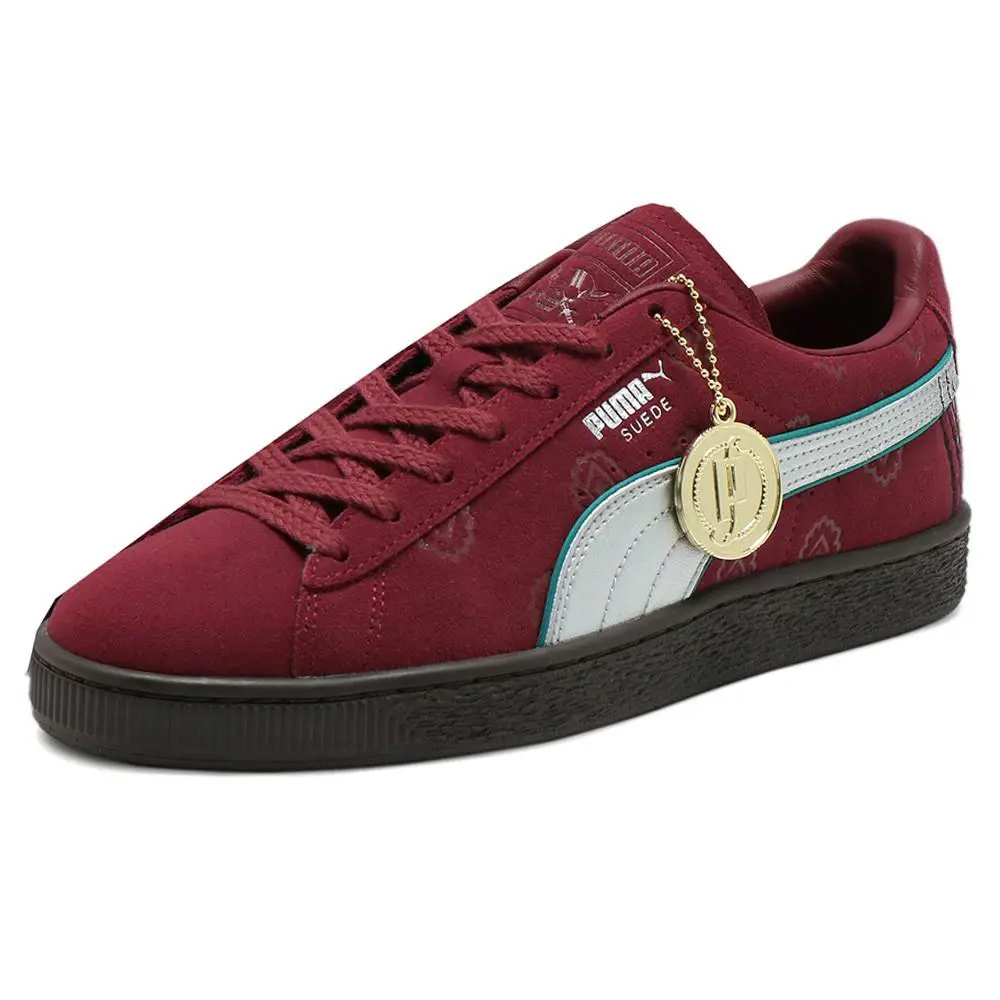 Puma shoes - PUMA  X One Piece Suede Red Haired Shanks Lace Up - 39652101 - Red 0