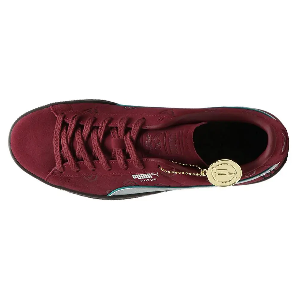Puma shoes - PUMA  X One Piece Suede Red Haired Shanks Lace Up - 39652101 - Red 2