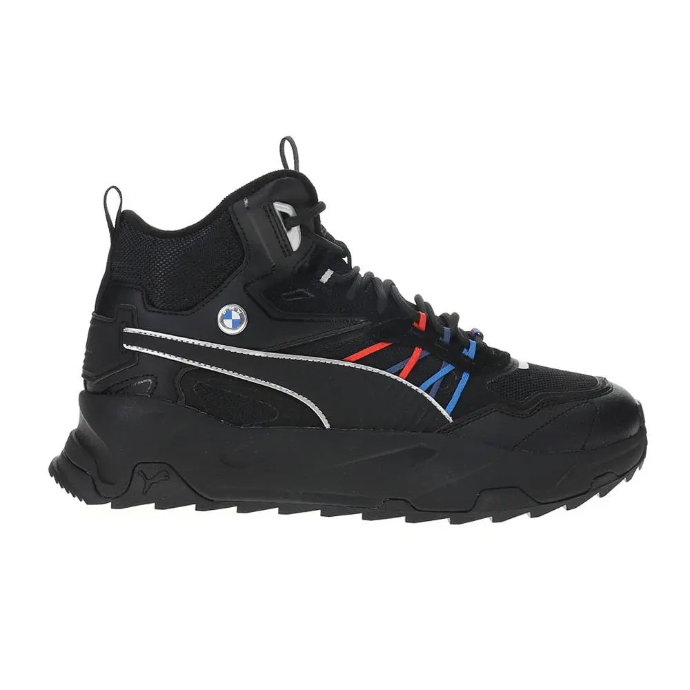 Puma Bmw Motorsport Trinity Mid Wtr Lace Up Mens Black Sneakers Casual Shoes 30
