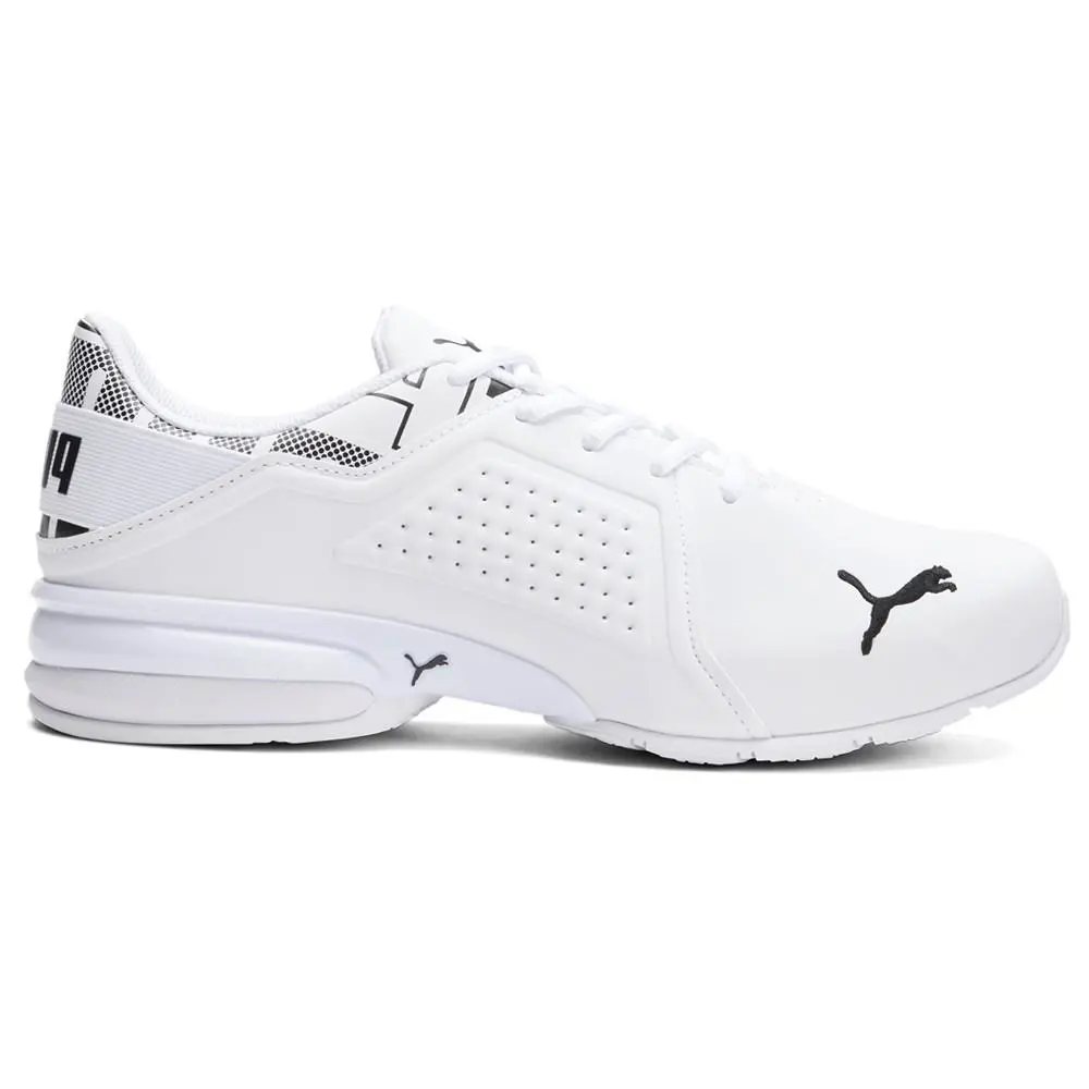 Puma Viz Runner Repeat Mens White Sneakers Casual Shoes 37733301 - White