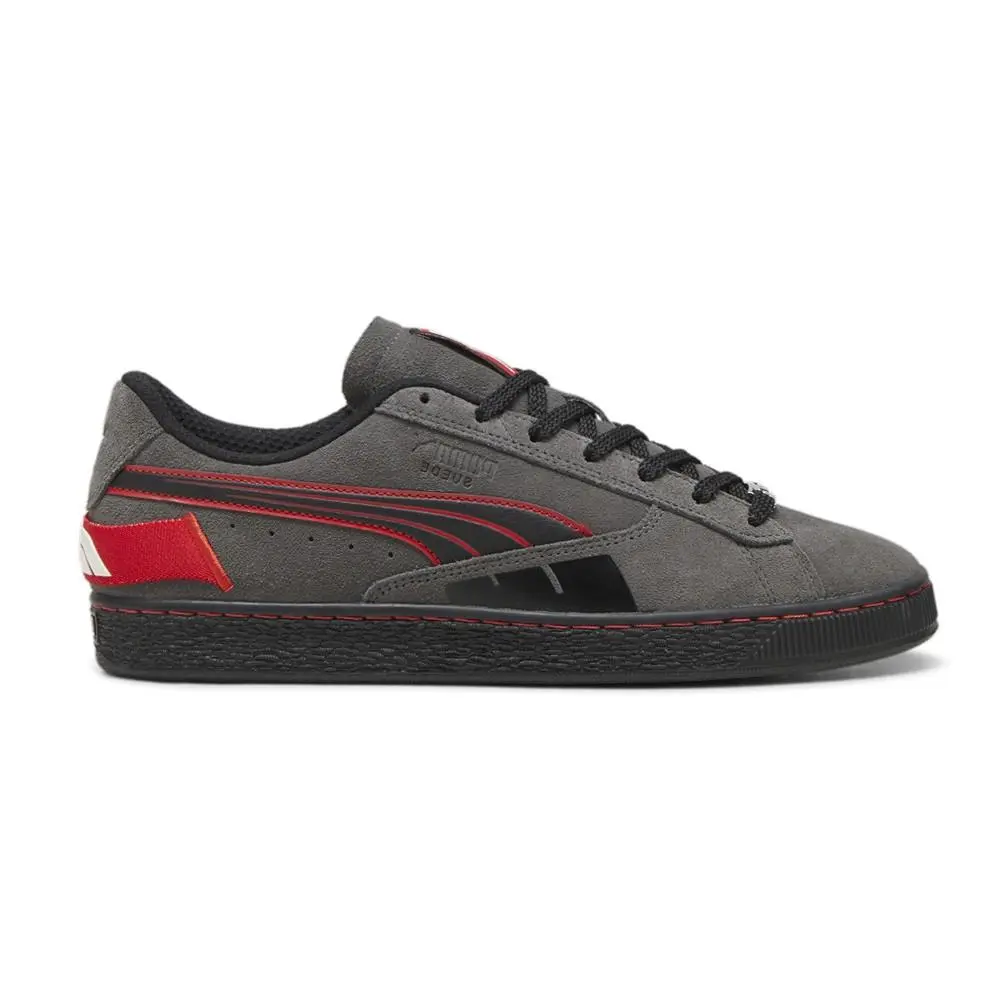 Puma F1 Suede T Lace Up Mens Grey Sneakers Casual Shoes 30843801 - Grey