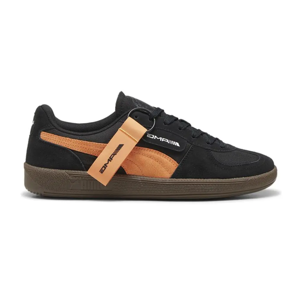 Puma Palermo Og Mercedes Amg Petronas Motorsport Lace Up Mens Black Sneakers Ca - Black