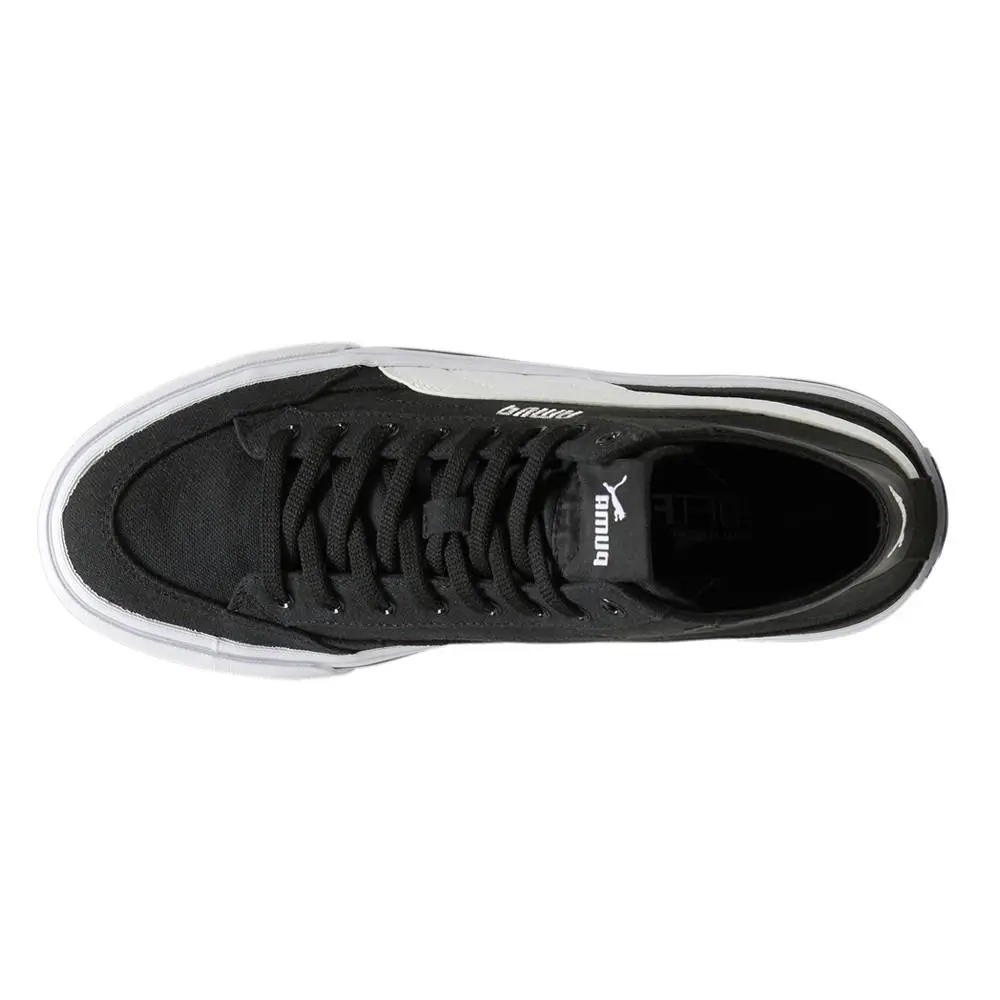 Puma shoes - PUMA Court Classic Vulcanized Mid Formstrip Lace Up - 39726501 - Black 2