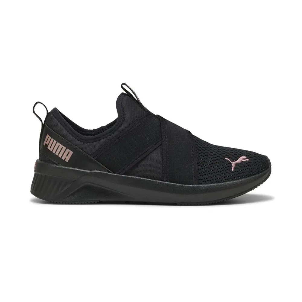 Puma Softride Harli Slip On Womens Black Sneakers Casual Shoes 31147104 - Black