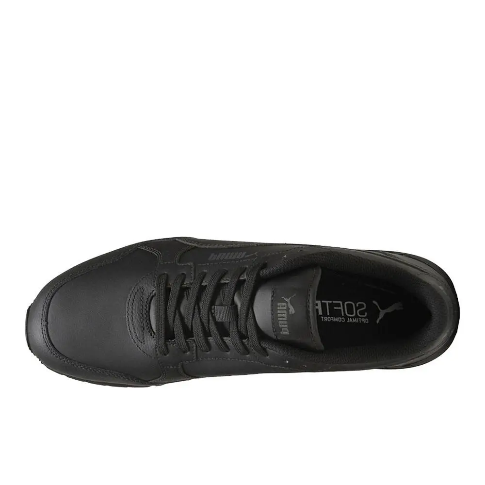 Puma shoes - PUMA St Runner V4 Leather Lace Up - 39906809 - Black 8