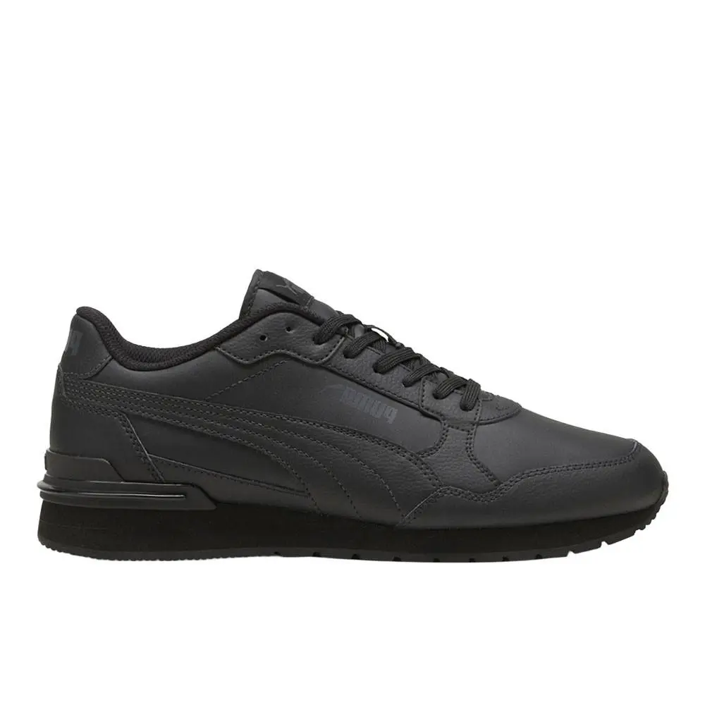 Puma shoes - PUMA St Runner V4 Leather Lace Up - 39906809 - Black 5