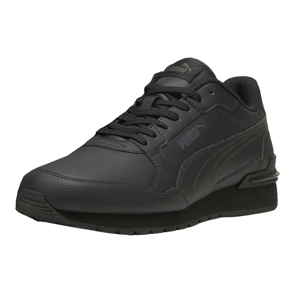 Puma shoes - PUMA St Runner V4 Leather Lace Up - 39906809 - Black 6
