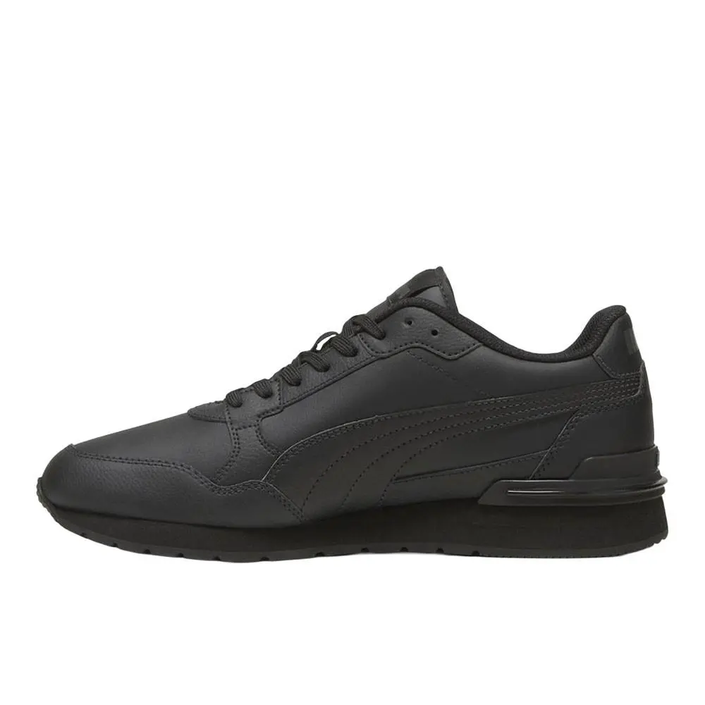Puma shoes - PUMA St Runner V4 Leather Lace Up - 39906809 - Black 7