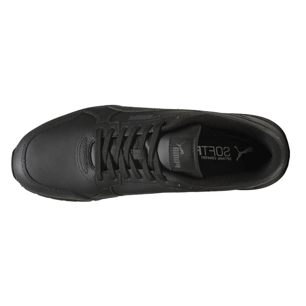 Puma shoes - PUMA St Runner V4 Leather Lace Up - 39906809 - Black 8