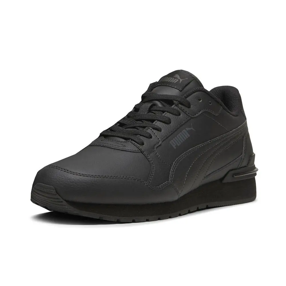 Puma shoes - PUMA St Runner V4 Leather Lace Up - 39906809 - Black 6