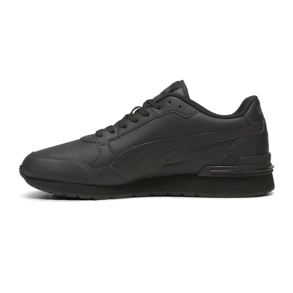 Puma shoes - PUMA St Runner V4 Leather Lace Up - 39906809 - Black 7