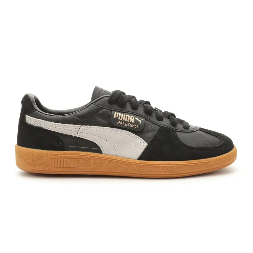 Palermo Leather Lace Up Mens Black Sneakers Casual Shoes 39646403 by ...