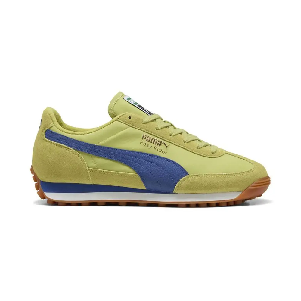 Puma Easy Rider Vintage Lace Up Mens Yellow Sneakers Casual Shoes 39902833 - Yellow