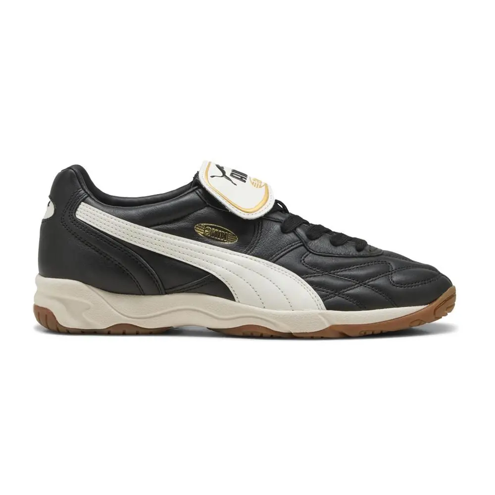 Puma King Indoor Lace Up Mens Black Sneakers Casual Shoes 40168301 - Black